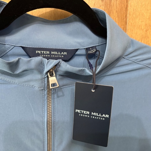 NWT Peter Millar Men's Brook Blue Contour Vest Wind & Water Resist Small - Picture 13 of 15